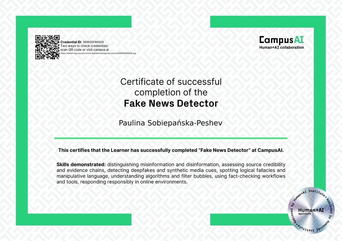 Certyfikat: Fake News Detector (CampusAI)