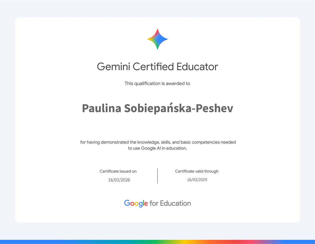 Certyfikat: Gemini Certified Educator (Google for Education)